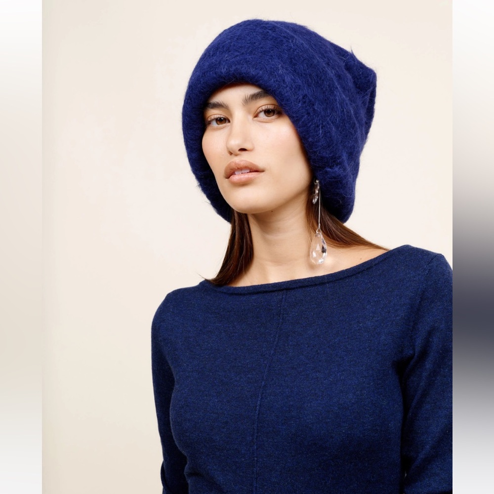 The Elder Statesman Thistle Lenny Beanie